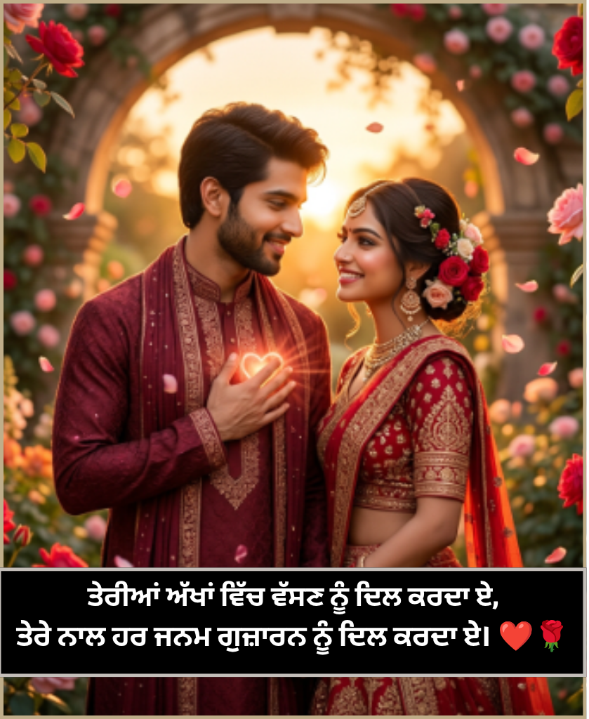 Romantic Shayari in Punjabi Romantic Shayari in Punjabi