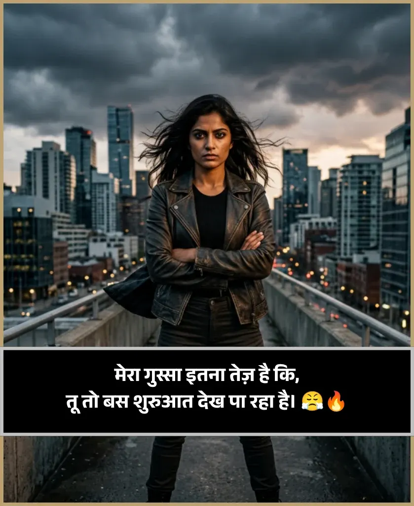 Angry Gussa Female Attitude Shayari Angry Gussa Female Attitude Shayari