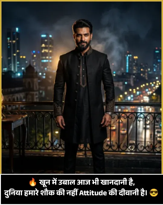 Attitude Shayari for Boys in Hindi Attitude Shayari for Boys in Hindi