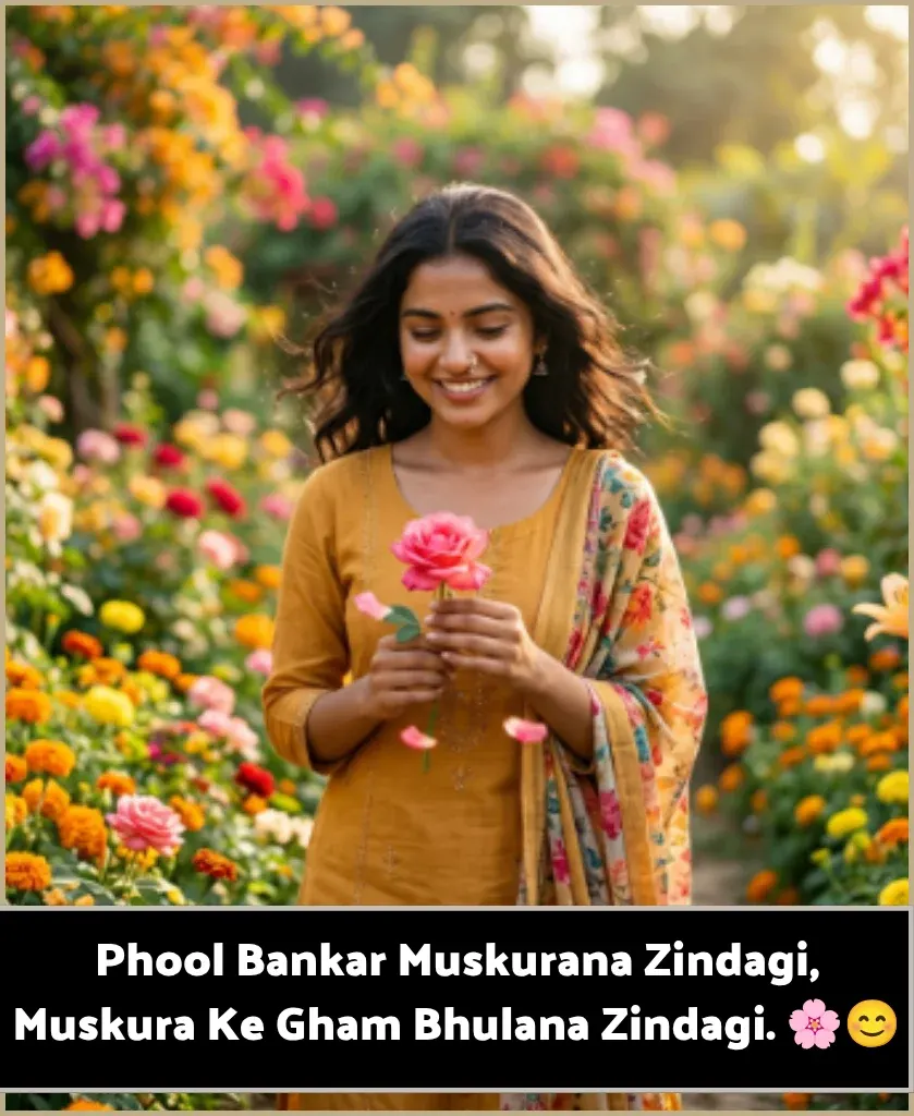 Flower Shayari 2 Line