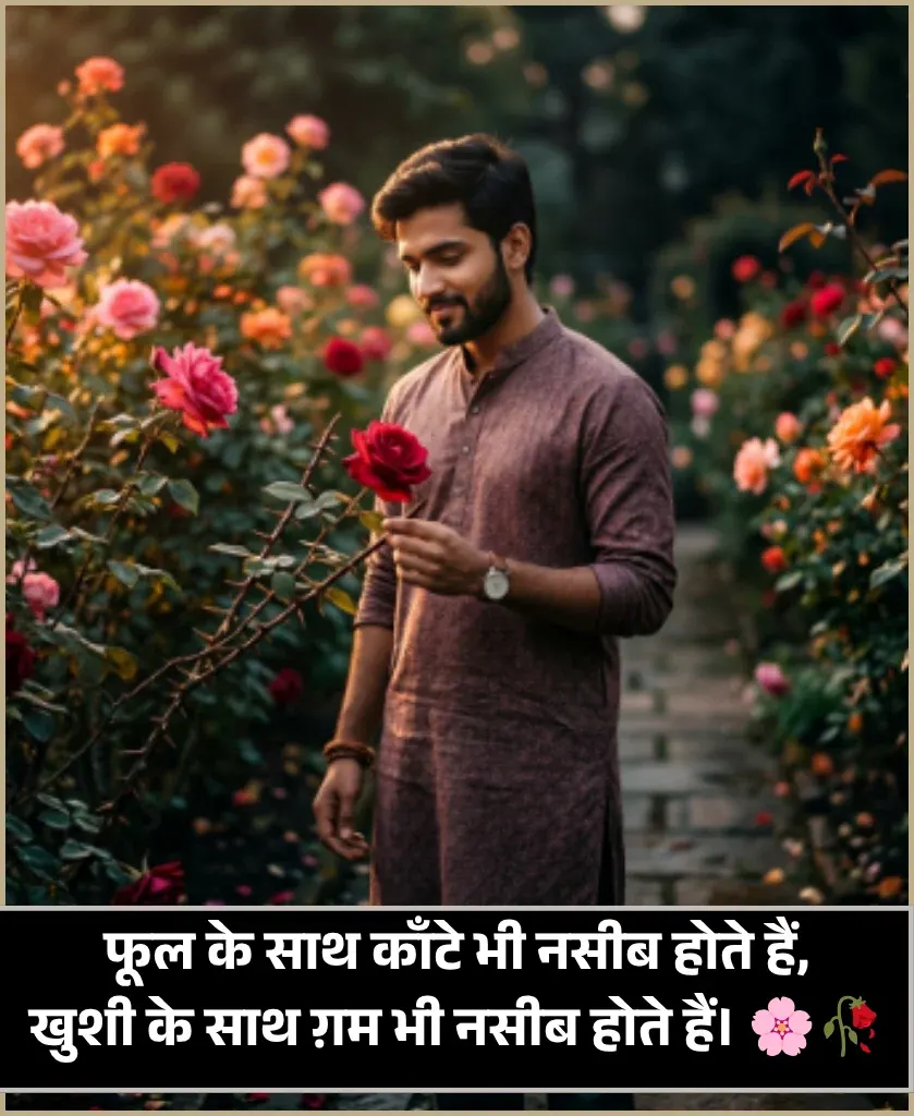 Flower Shayari on Life