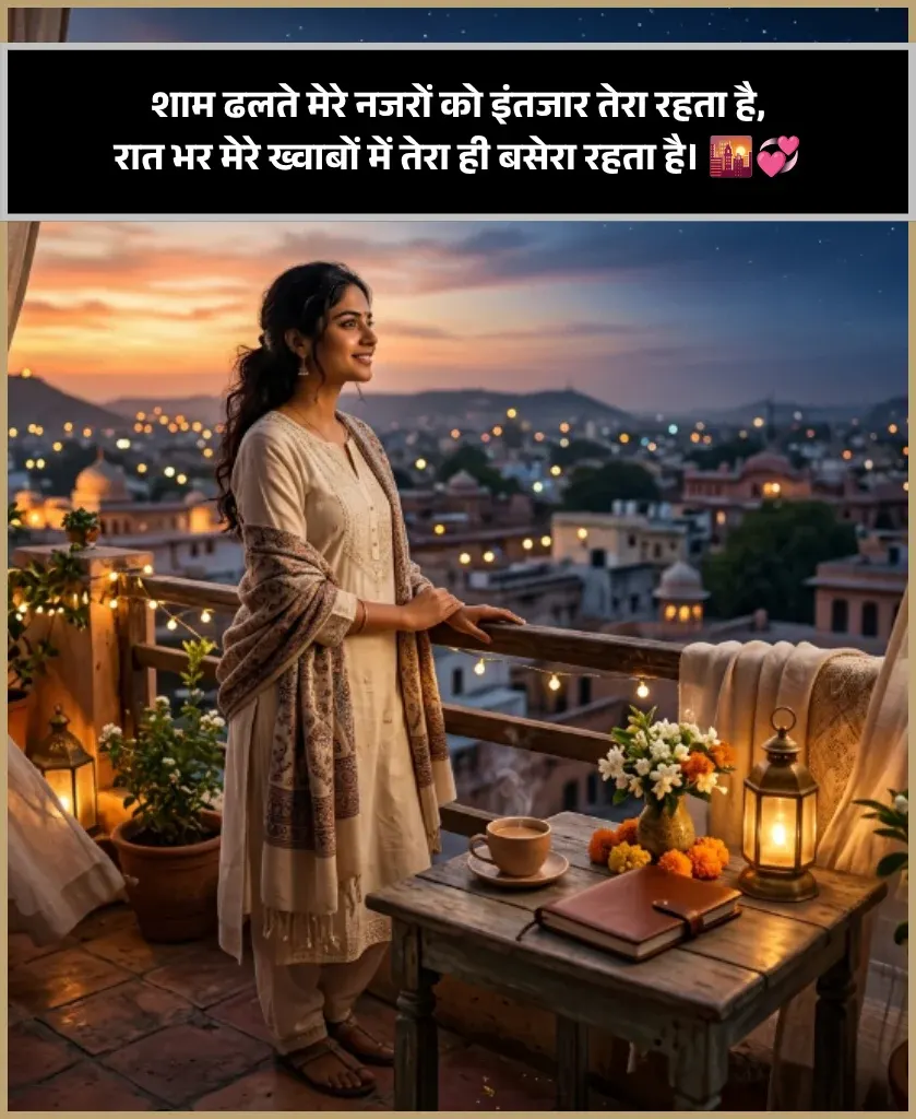 Good Evening Shayari in Hindi Text with Emoji Good Evening Shayari in Hindi Text with Emoji