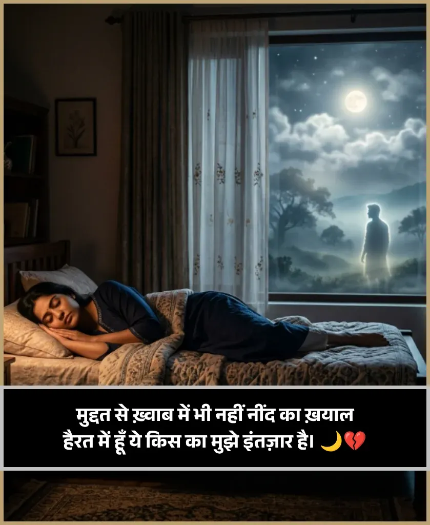 Intezaar Neend Shayari