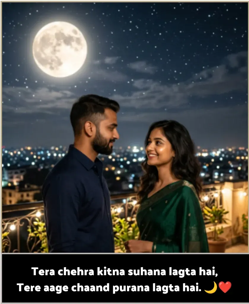 Moon Shayari in Hindi