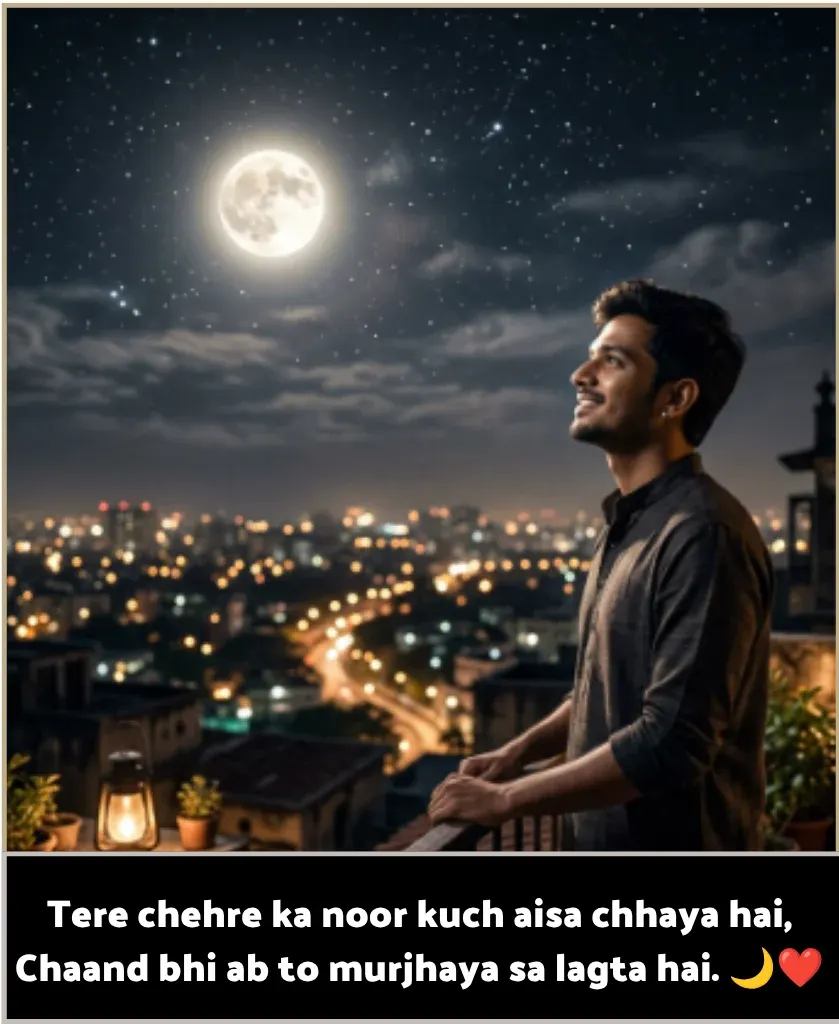 Moon Shayari in English Short
