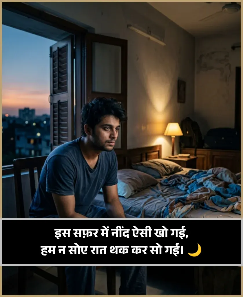 Neend Shayari 2 Line