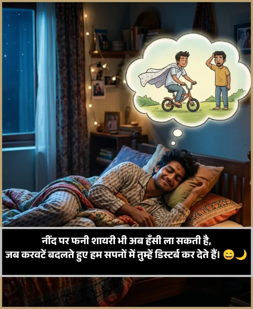 Neend Shayari Funny