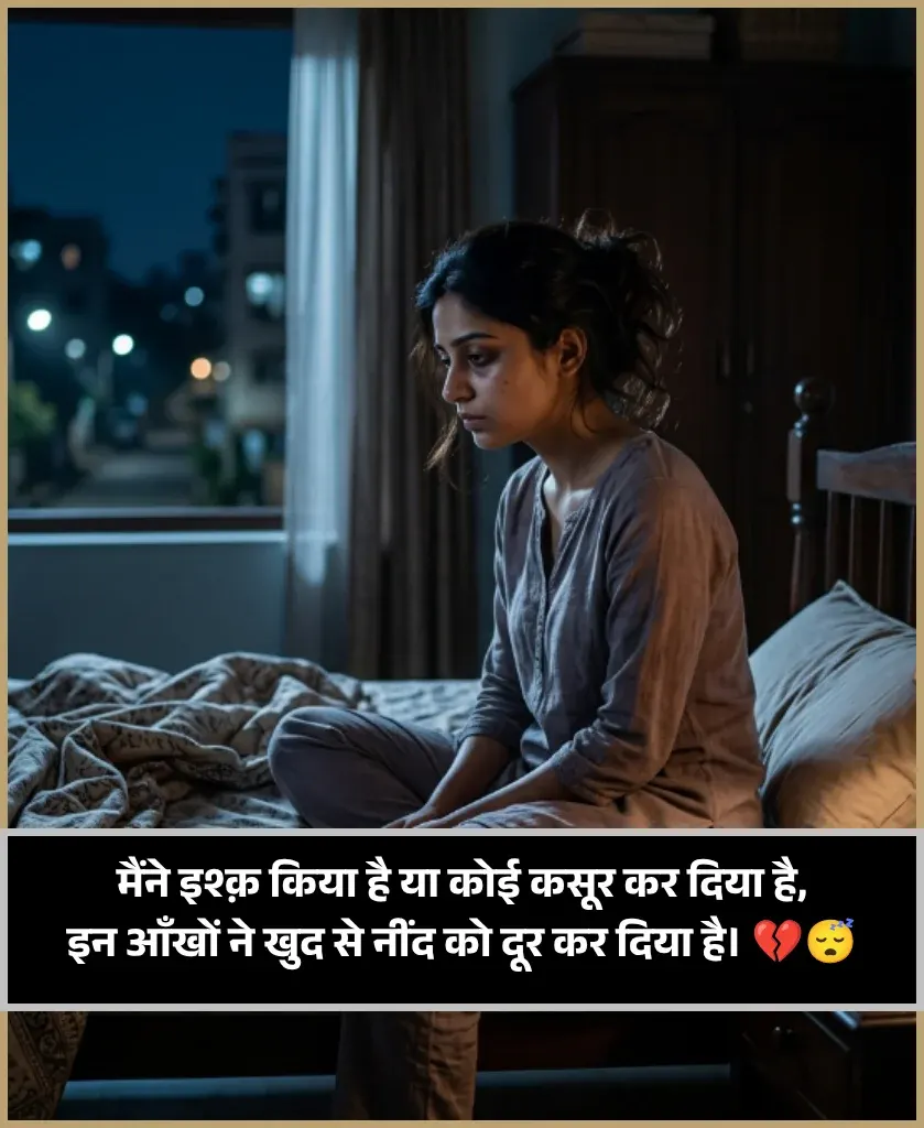 Neend Shayari in Hindi