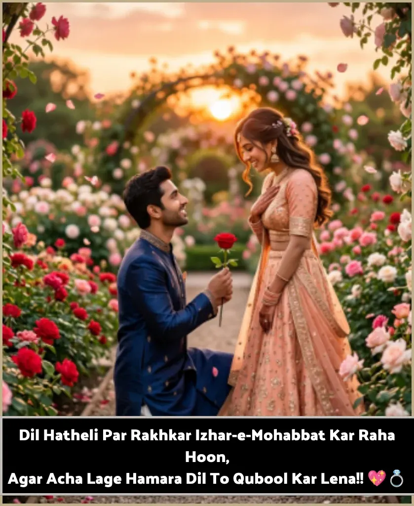 Propose Shayari in Hindi English Propose Shayari in Hindi English