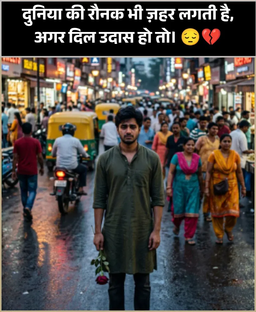 Sad Shayari on Life in Hindi