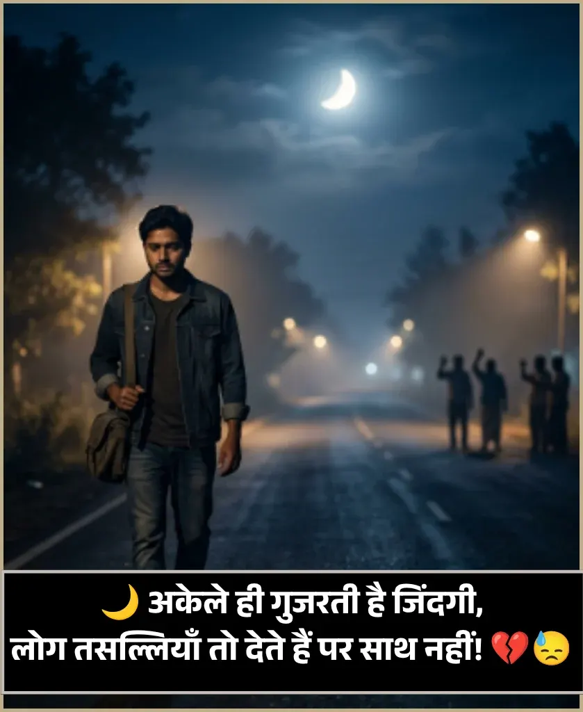 Sad Shayari😭 Life 2 Line Instagram